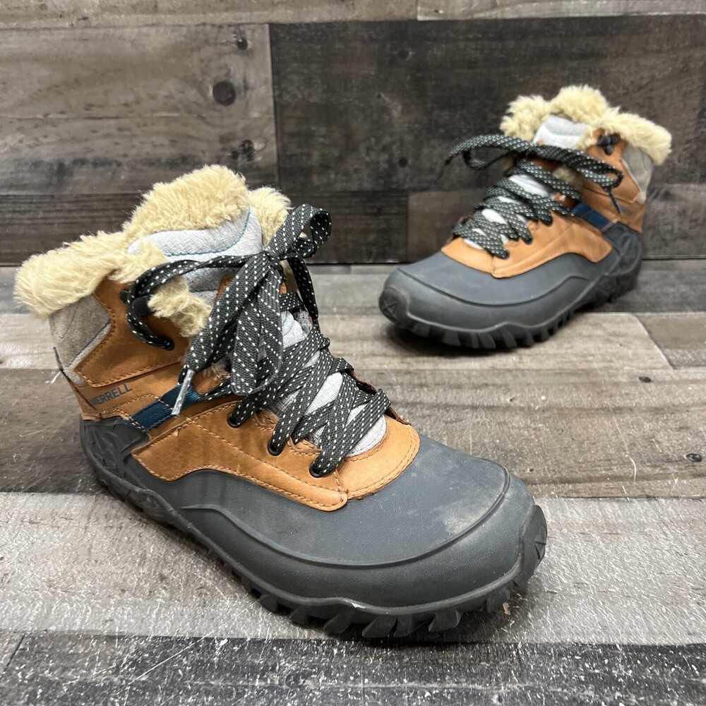 Merrell Brown Sugar Womens Select Dry Warm Mid Winter Boots Size 7